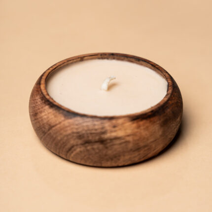 Dough Bowl Wooden Scented Candle - 30gm