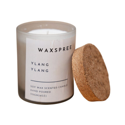 Frosted White Glass Jar Scented Candle – 170gm