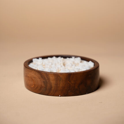 Waxspree Dough Bowl Wooden Candle 140gm Natural Soy Wax Scented Candle
